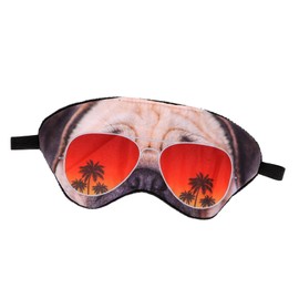 Ipetboom Cute Dog Eye Mask Portable Sleep Mask for Men Women Light Blocking Comfortable Eye Cover present for Family Friends Durable Calicos Material for Travel Home Use