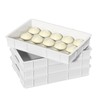 Callyne 4-Pack Commercial Pizza Dough Proofing Box, Stackable Dough Proofing