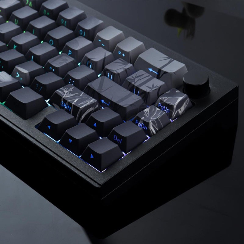 Tsungup PBT - Juego de teclas impresas lateralmente, 135 teclas