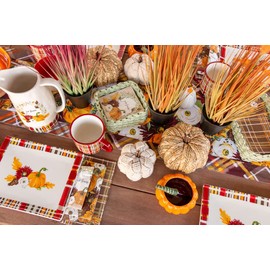 Boston International Pumpkin Décor Autumn & Fall Decorations, Medium, Woven Wicker