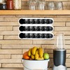 Coffee Capsule Holder Acrylic Holds 6 Capsule Black Wall Hanging