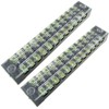 GBSTORE 12 Position, 600V 15A , Dual Rows Covered Barrier
