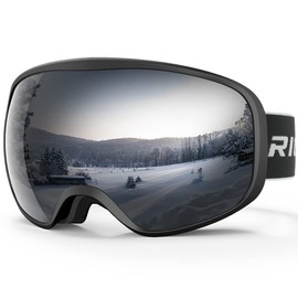 RIOROO Ski Goggles, Snowboard Goggles, Men's, Women's, Adults, Youth, 100% UV Protection, OTG, Anti-Fog, Wide Field of View