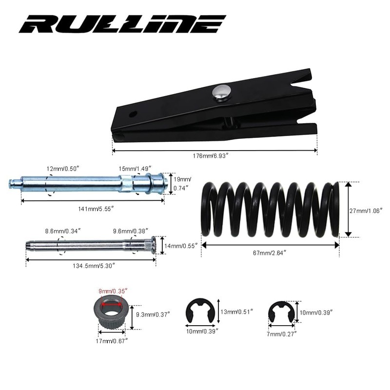 RULLINE Door Hinge Repair Kit with Spring Tool - Compatible