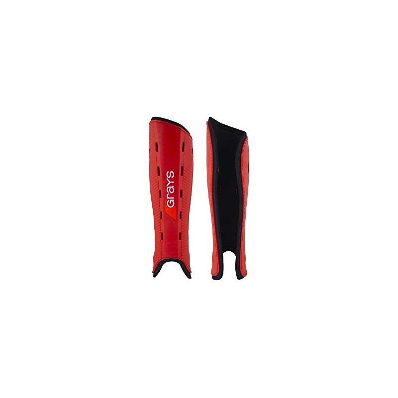 GRAYS G600 Hockey Shinguards - Red/Black - X Large