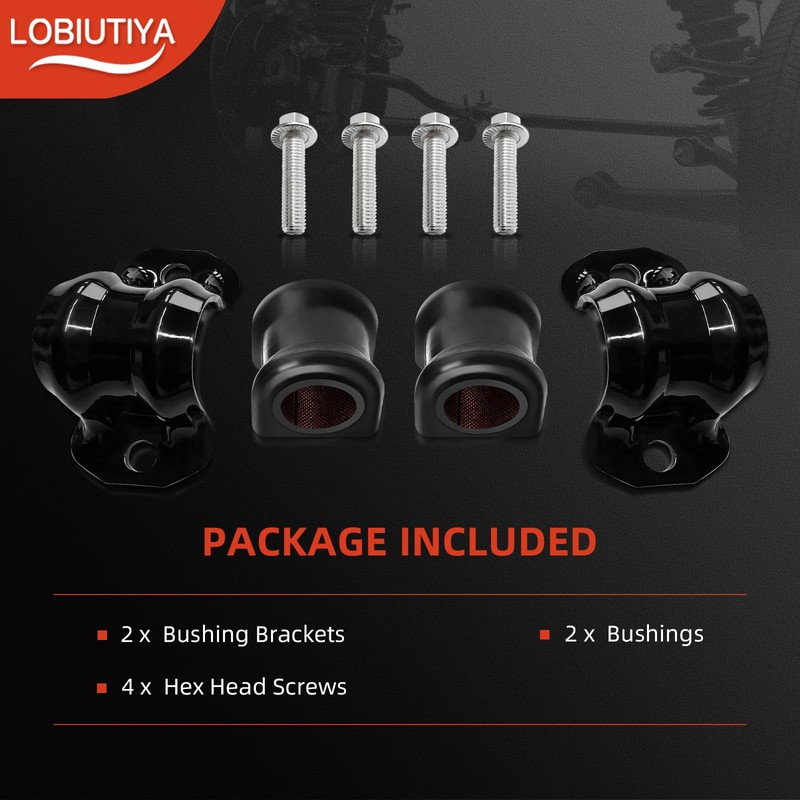 LOBIUTIYA 52110141AB 928-563 Front Stabilizer Sway Bar Brackets with Bushings
