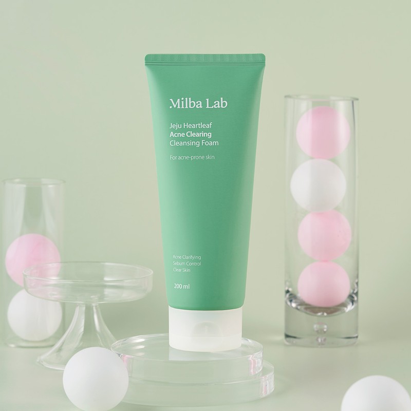 Milva Lab Jeju Houttuynia cordata Acne Relief Cleansing Foam 200ml