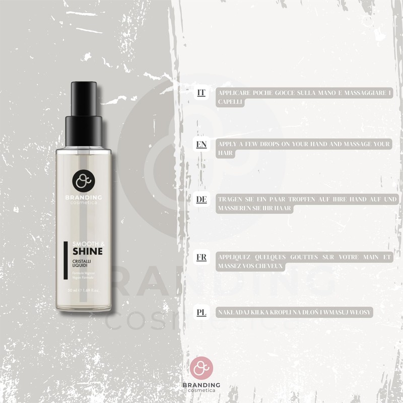 BRANDING COSMETICA Liquid Crystals Bio Veg Smooth&Shine Dry Hair Detangling