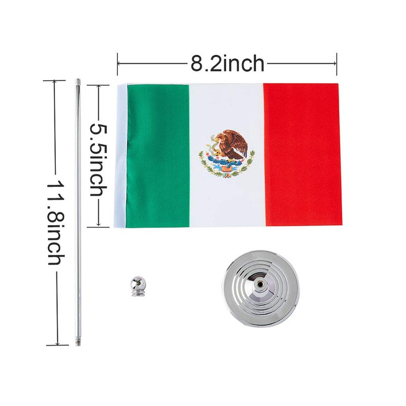 Mflagperft Mexico Flag Mexican Table Desk Small Mini Flags Decorations