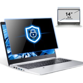 Laptop Privacy Screen 14 in, FILMEXT Privacy Protection Filter for Laptop 14"Asus/ 14"Acer/14"HP/14"Dell/14"Toshiba 16:9, Anti-Spy,Anti-Glare,Blocks 99% UV & Blue Light -Matte Privacy Screen Protector