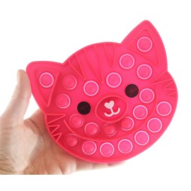 1 Cat Valentines Day Bubble Popper Fidget Toy - Fun Party Favor Toy - Heart Love -(Random Color)