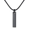 U7 Men's Surgical Stainless Steel Necklace, Hypoallergenic, Silver Pendant, Plate,