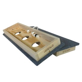 Get Outside Games Premium 3 Hole Washer Toss Washers Game Boards (Blue Carpet, 12x36 Slimline Size Boards+Washers)