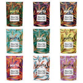 Maya Tea Apricot Black Tea, Premium Loose Leaf Tea, Natural Caffeine, Make Hot or Iced Brews Up to 22 Cups, 2 Ounce Resealable Pouch