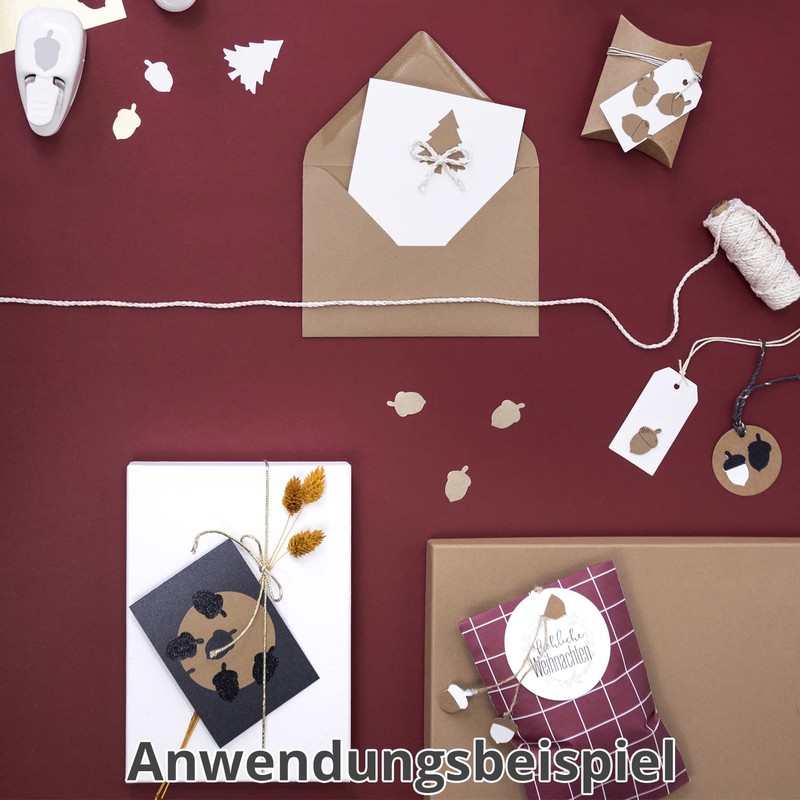 Punch - acorn, 3.1 cm - paper punch, hole punch,