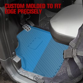 Defender Front Floor Mats, A & UTV PRO Custom Fit Floor Slush Liners, All Weather TPE Material Protection Compatible with 2016-2024 Can-Am Defender/Defender MAX HD5/ HD8/ HD10 Limited Accessories