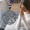 ONEFINITY Devil Trap Necklace 925 Sterling Silver Supernatural Necklace Pentagram