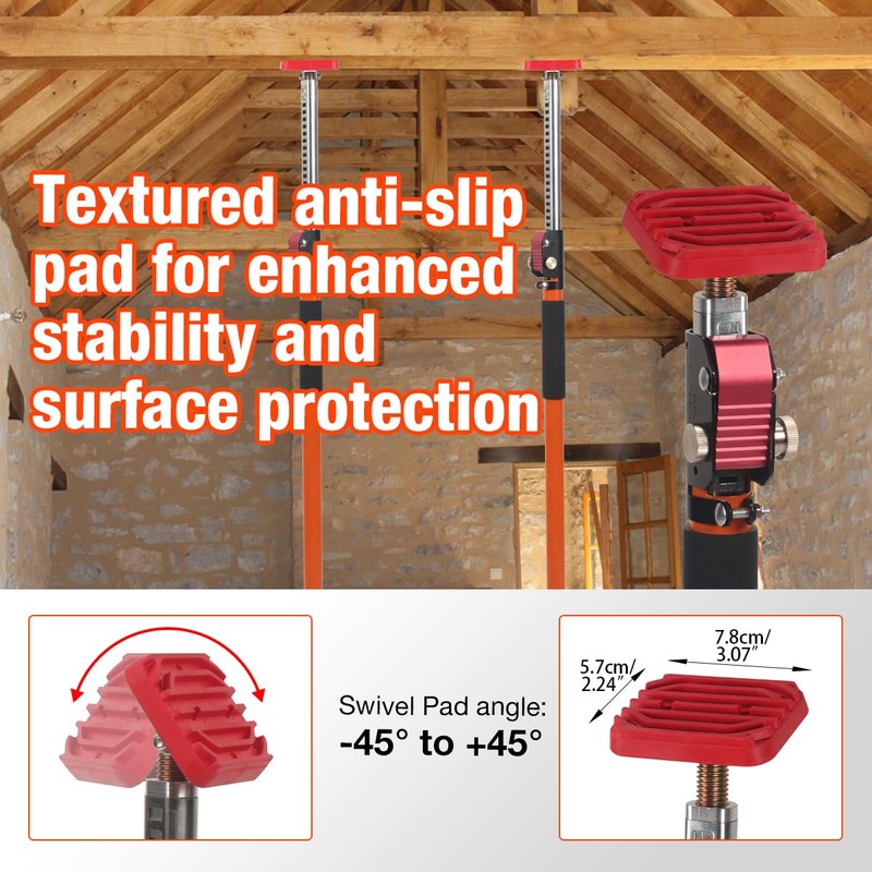 2-Pack Cabinet Jacks & Adjustable Support Poles - 3rd Hand