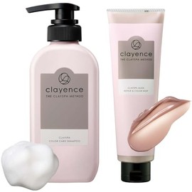 Clayence Clay Spa Set, Color Care Shampoo & Mask, Repair Color Keep, Coloring, Damage Repair, Color Retention, Additive-Free