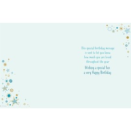 To A Brilliant Son Birthday Card - 6" X 8" Size - We also have birthday cards multipack/christmas cards packs/thank you cards multipack/wholesale/multipack