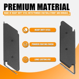 Meruzy 30° Steel Deck Railing Brackets Connectors for 2"x4" (Actual 1.5"x3.5") Wooden Railing Post Handrail - 4 Pair