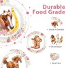 60Pcs Horse Birthday Paper Plates 7" Heavy Duty Paper Plates