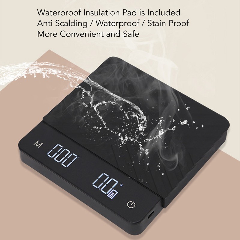 Coffee Scale with Automatic Timing Functions Smart Digital Kitchen Scale