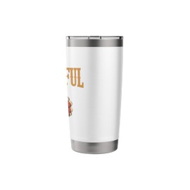 Thankful Turkey with Pie, Perfect for Thanksgiving Fun Stainless Steel Insulated Tumbler