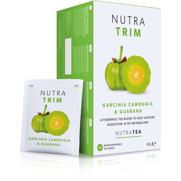 NUTRATRIM - Trim Tea | Detox Tea - Aids in Digestion & Controls Sugar Cravings - 20 Enveloped Tea Bags - By Nutra Tea - Herbal Tea