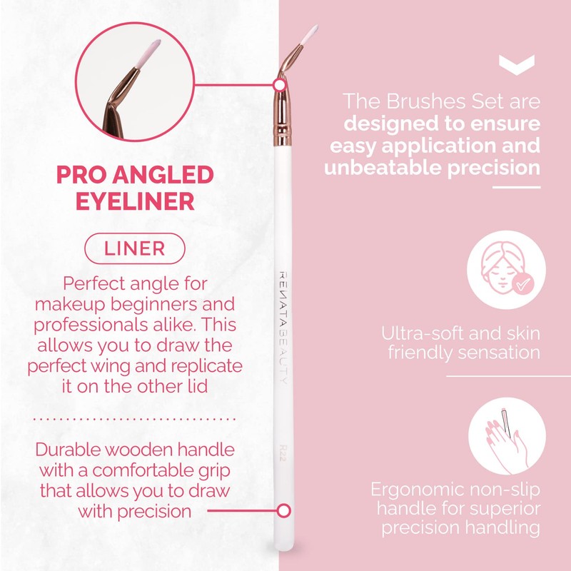 Renata Beauty Eyebrow Brush Set 4 Pieces - Eyebrow Brush