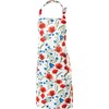 REDBEST Apron, cooking apron, poppy, 100% cotton, size 75 x