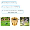 Breezliy 2-Pack Brass Vacuum Breaker Set 3/4" Anti-Siphon Hose Bib