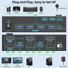 8K Displayport 1.4 + HDMI 2.1 Dual Monitor KVM Switch