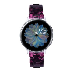 Resin Watch Band Lightweight compatible with Garmin Vivoactive 6 5 Smartwatch Accessories (Violet)