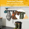 Plowatxi 8 Pair Boot Rack Wall Mount for Entryway Garage