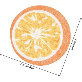 Mascarilla Facial Hidratante Rejuvenecedora y Refrescante Diseño Único de Naranja, 50 Hojas Redondas de Fibra para Rostro y Cuello para Tratamientos de Spa
