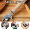 Stainless‑Steel Side‑Cut Can Opener, Tin Opener with Ergonomic Wood Handle,