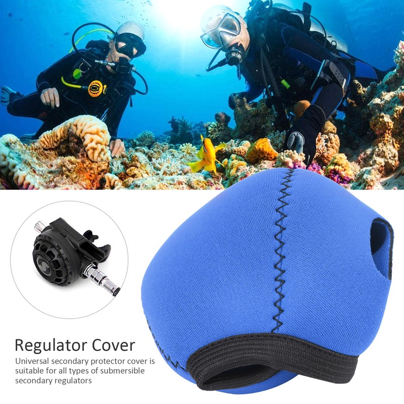 Diving Breathing Regulator Protective Cover Waterproof Snorkeling Regulator CoverBlue