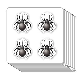 Calcomanías de araña de 1 pulgada para álbumes de recortes, arte, manualidades, bricolaje para niños, diario, paquete de 80