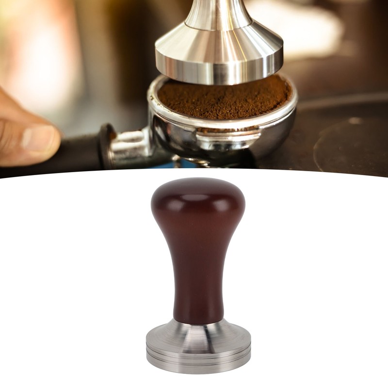 Coffee Tamper with Wooden Handle Easy To Operate Outstanding Extraction