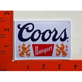 Unbranded Coors Banquet Retro Vintage Style Beer Embroidered Iron On Patch