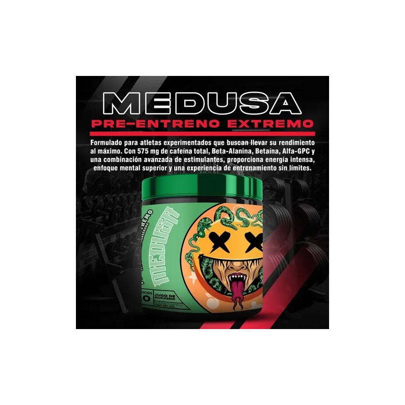 Pre Entrenador Preentreno Workout Serv Medusa Smile Labz Durazno