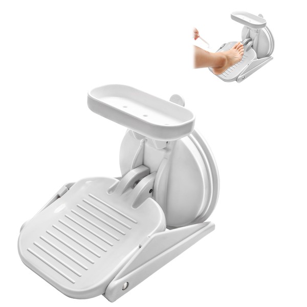 Zhaoyao Shower Foot Rest, Powerful Suction Cup Shower Stool for
