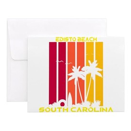CafePress South Carolina Edisto Beach 4.25" x 5.5" Notecards 10 Pack