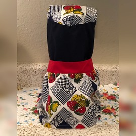 Dust Cover for OSTER. -Design: Fuits in the kitchen- Blender dust cover- Ribbon to tie a bow.