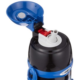 象印マホービン(ZOJIRUSHI) 水筒 ステンレス クール キッズ スポーツ ボトル 2 WAY ストロー & コップ タイプ 600ml ブラック SC-ZT60-BA