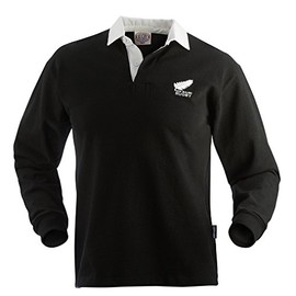 Rugby Imports New Zealand Old Style Jersey (2X-Large) Black