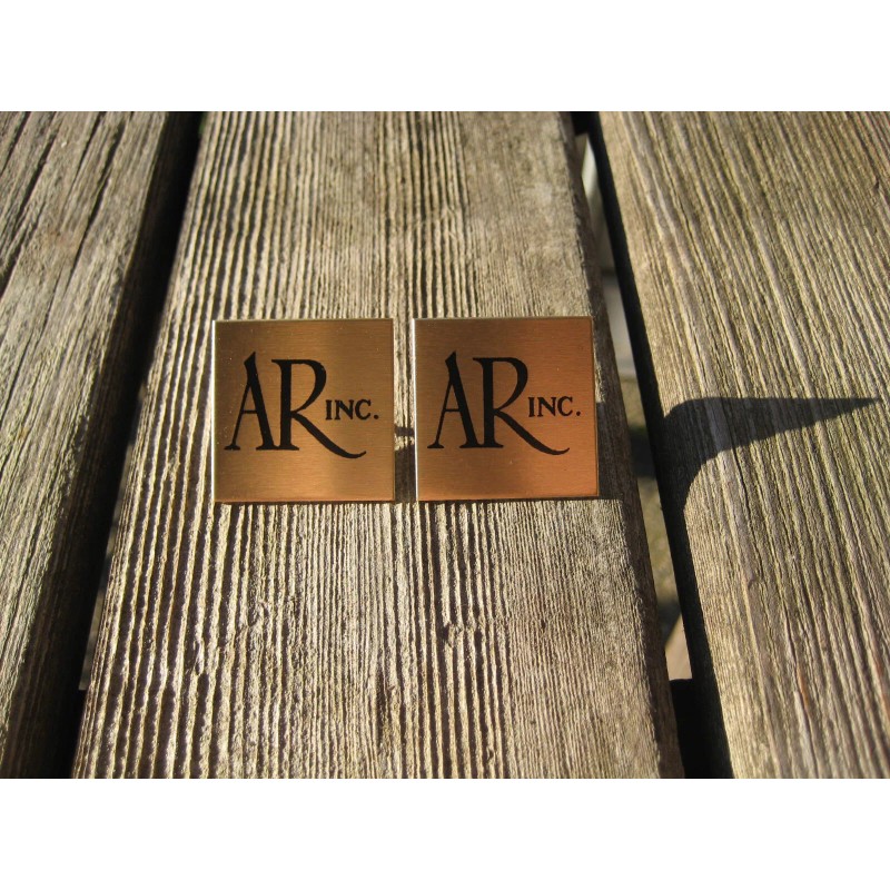 Acoustic Research 2 Acoustic Research Speaker Brass Badge 1-1/8" AR-3