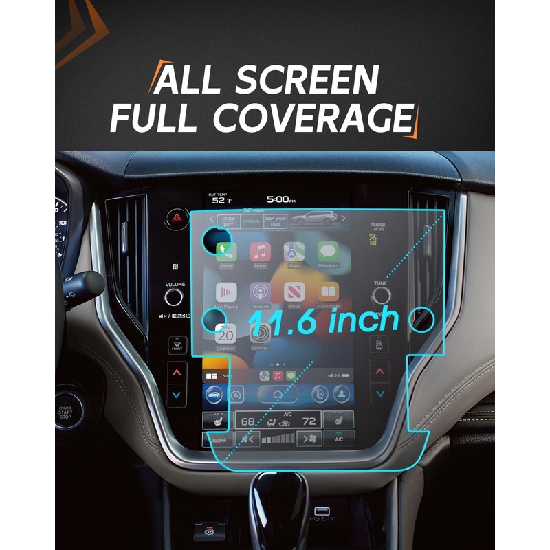 CDEFG For 2025 2026 Subaru Outback Screen Protector - 11.6