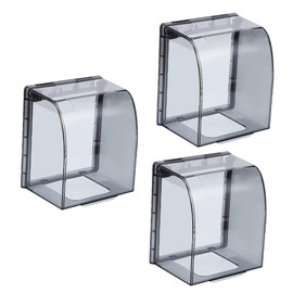 Angoily 3pcs Waterproof Socket Cover Outlet Covers Electric Socket Covers Adhesive Outlet Cover Electrical Outlets Covers Plug Protector Switch Socket Plastic Waterproof Box Baby